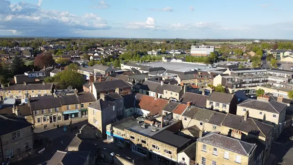 Wetherby — Aerial photographs of Wetherby, West Yorkshire. Taken on the evening of Friday the 7th of May 2021.